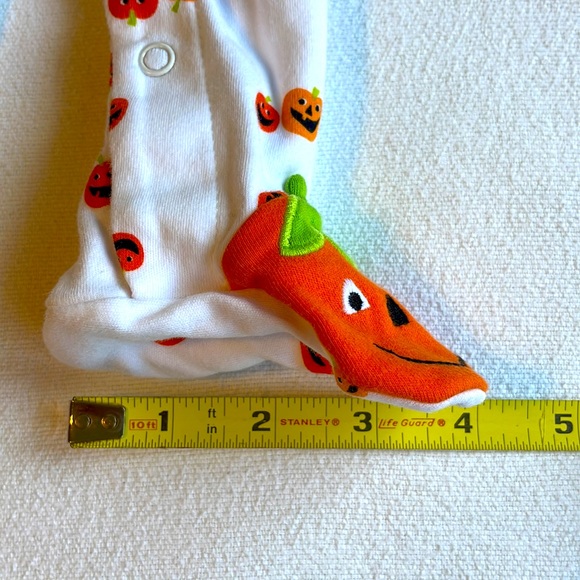 Carter’s Baby Halloween Cotton Snap Footed Sleeper Little Pumpkin Playsuit 6M - Picture 5 of 6